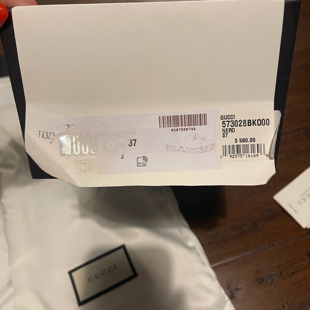 Gucci Black and Gold Women's Slides - Picture 9 of 10